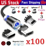 180 +360 Rotate Magnetic Charger Cable Phone Fast Charging Type Micro Usb Lot. Fixed Price $191.88.