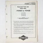 Vtg 1973 Briggs & Stratton 170400-170468 Illustrated Parts List. Fixed Price $9.99.