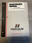 Hercules Six Cylinder Gas Engine Maintenance Manual Jx-jxl Models. Fixed Price $22.35.