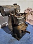 Vintage 1951 Briggs & Stratton Model Small Gas Engine Motor Has Compression. Fixed Price $150.00.