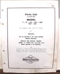Briggs & Stratton Engine Model 8FBC 8FBP 8R4D 8R6 Illustrate Parts List. Fixed Price $13.95.