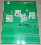 Cummins B3.3 Series Engine Operator Operation & Maintenance Manual. Fixed Price $29.99.