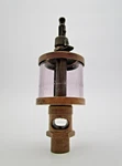 Vintage Brass & Glass Sight Feed Drip Oiler Lubricator Hit Miss Steam Engine. Fixed Price $26.00.