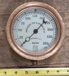 Antique Ashcroft Tractor Engine Boiler Gauge Steampunk Brass 5.25 Gage. Fixed Price $735.97.