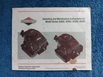1989 Briggs Stratton Model 93900 95900 96500 96900 Operating Instruction Manual. Fixed Price $13.99.