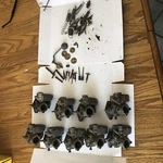 9 Pcs: Tillotson Carburetor MT25A (parts Only Missing Parts). Fixed Price $250.00.