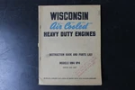 Wisconsin VM4 VP4 Engine Manual Instruction Book Parts List 1947 Mm 237. Fixed Price $29.99.