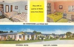 Lake City Florida Columbia Motel Multiview Antique Postcard K71364. Fixed Price $11.00.