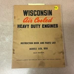 Wisconsin Acn Bkn Engine Instruction Manual +parts Book, Operation & Maintenance. Fixed Price $14.49.