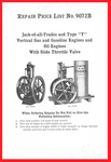Fairbanks-morse Type Stationary Gas & Oil Hit Miss Engine Repair Price List. Fixed Price $25.00.