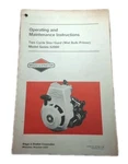 Briggs And Stratton 62000 Two Stroke 3HP Engine Operators Manual Sno Gard Cycle. Fixed Price $7.99.