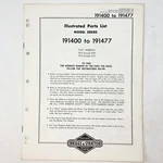 Vtg 1973 Briggs & Stratton 191400-191477 Illustrated Parts List. Fixed Price $9.99.
