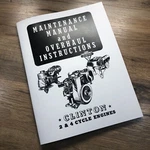 Clinton C1100 VS700 A300 VS300 650 Engine Service Overhaul Operators Manual. Fixed Price $14.97.