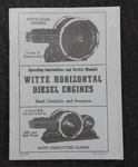 Witte Horizontal Diesel Engines Motor Book Manual Jean Metcalf Ashtabula. Fixed Price $23.06.