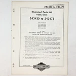 Vtg 1973 Briggs & Stratton 243439-243475 Illustrated Parts List. Fixed Price $9.99.