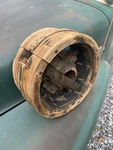 Industrial Wood Primitive Flat Belt Farm Pulley Wheel Steampunk Mill Antique 14. Fixed Price $199.00.