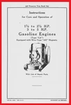 Ihc 2-1/2 3 5 Hp Model La Stationary Engine International Owner's Manual. Fixed Price $25.00.